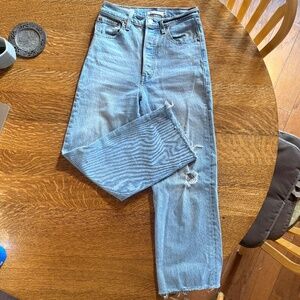 Levi's Ribcage Straight Ankle Size 25